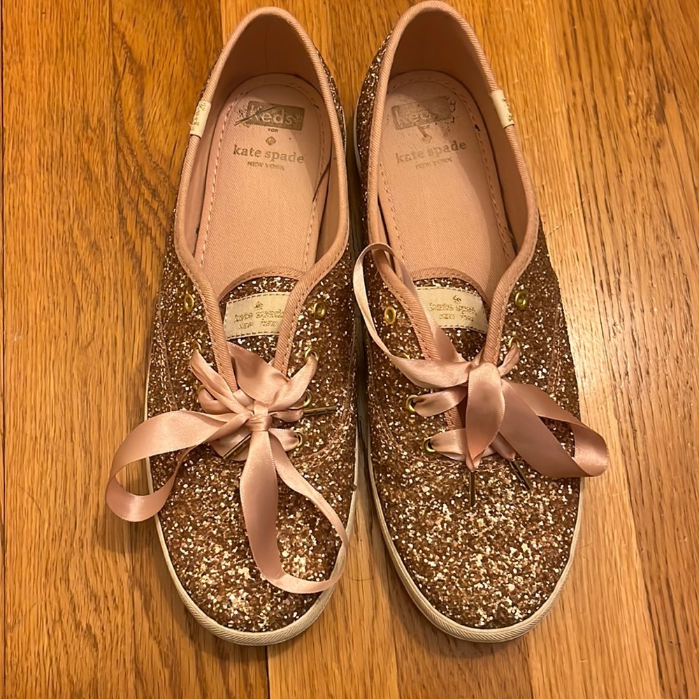 Rose gold Kate spade Keds